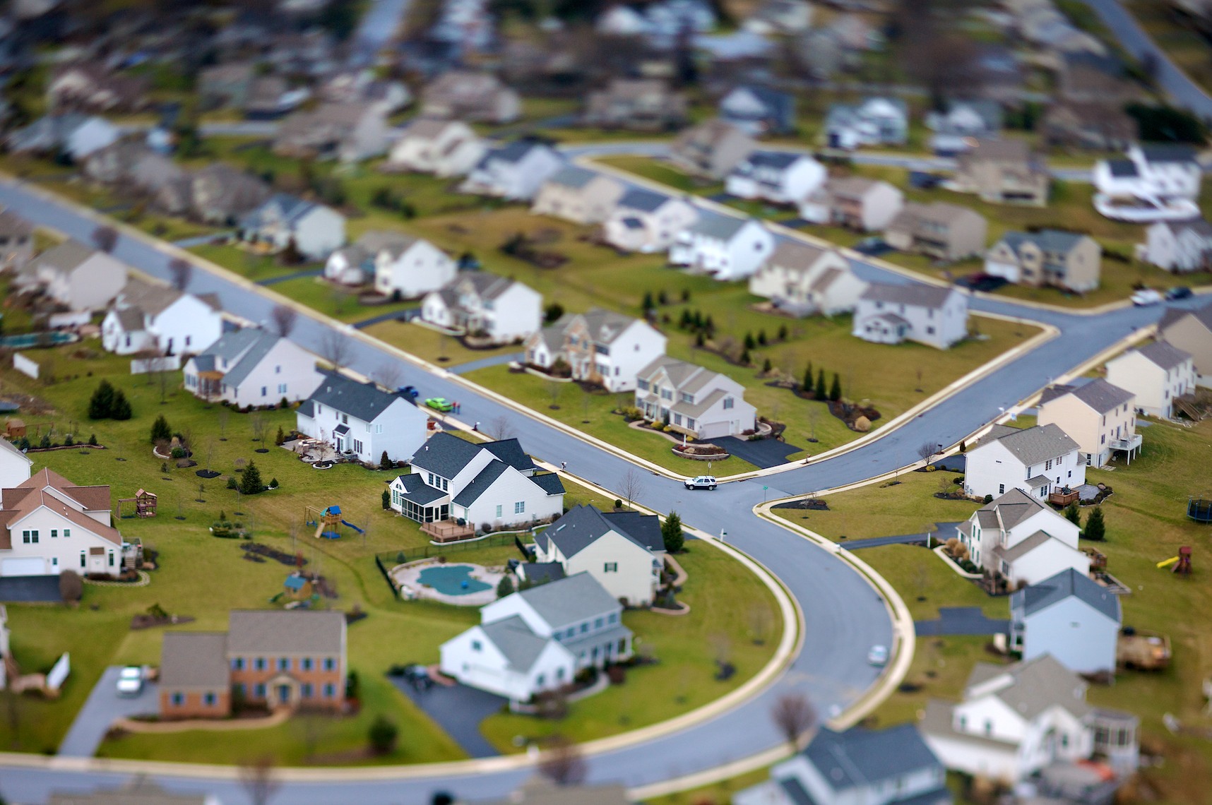 Lancaster County, PA (Laforet Lancaster County Suburbia Tilt-Shift Aerial 01)
