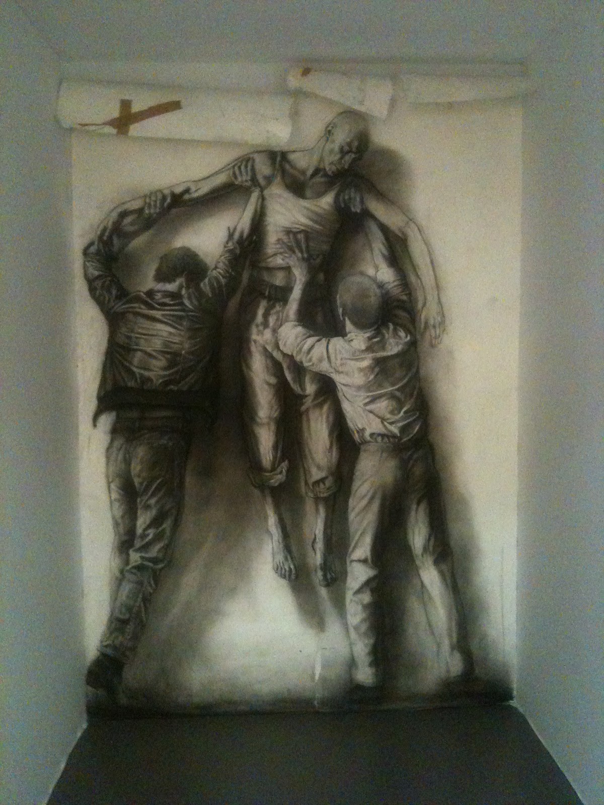 Ernest PIGNON-street-art-oldskull-3