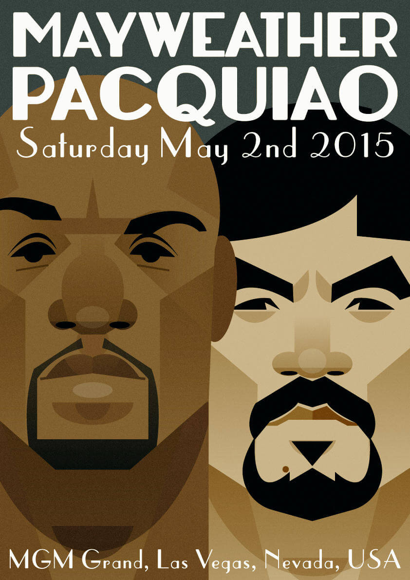 stanley chow illustration mayweather pacquiao