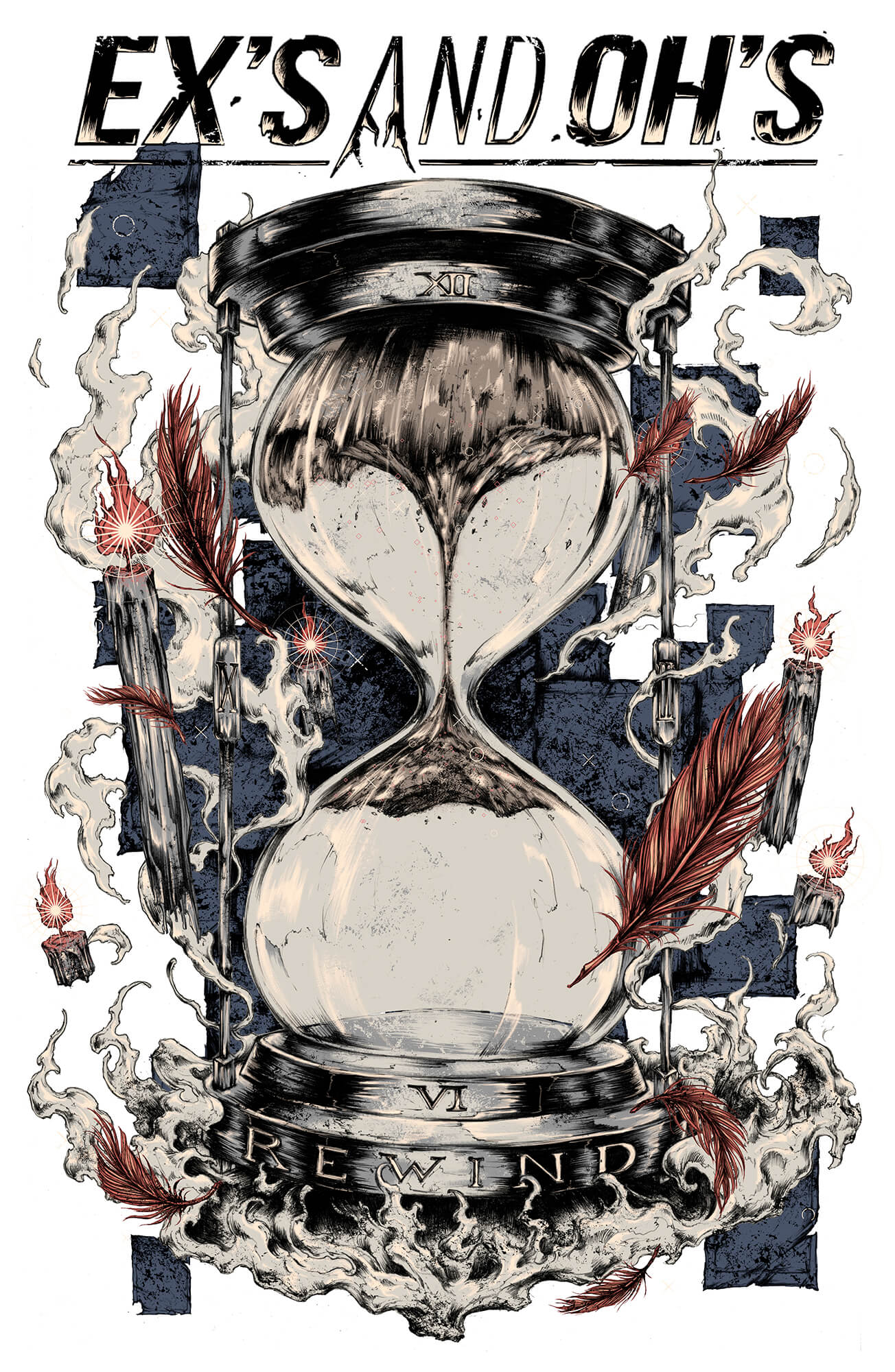 Ex's And Oh's Rewind Tee Artwork