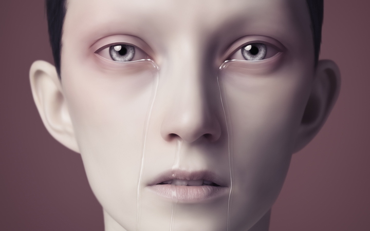 mujer llorando