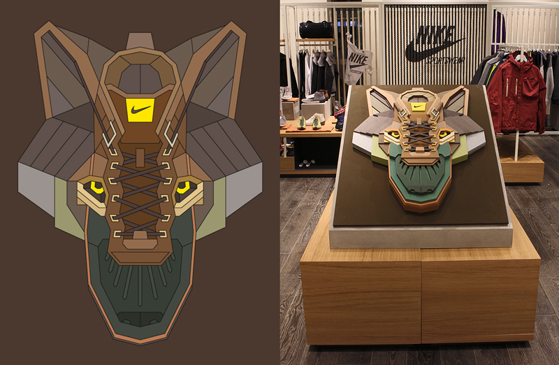 diseño geometrico para nike