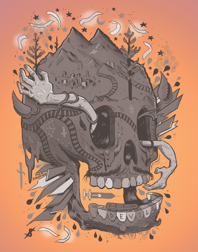 Nick sirotich illustration Devils