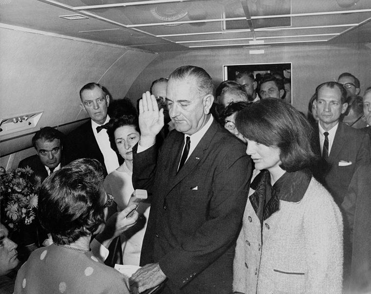 758px-Lyndon_B._Johnson_taking_the_oath_of_office,_November_1963-2