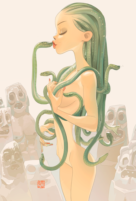 Otto-Schmidt-girl-illustrations-oldskull-5