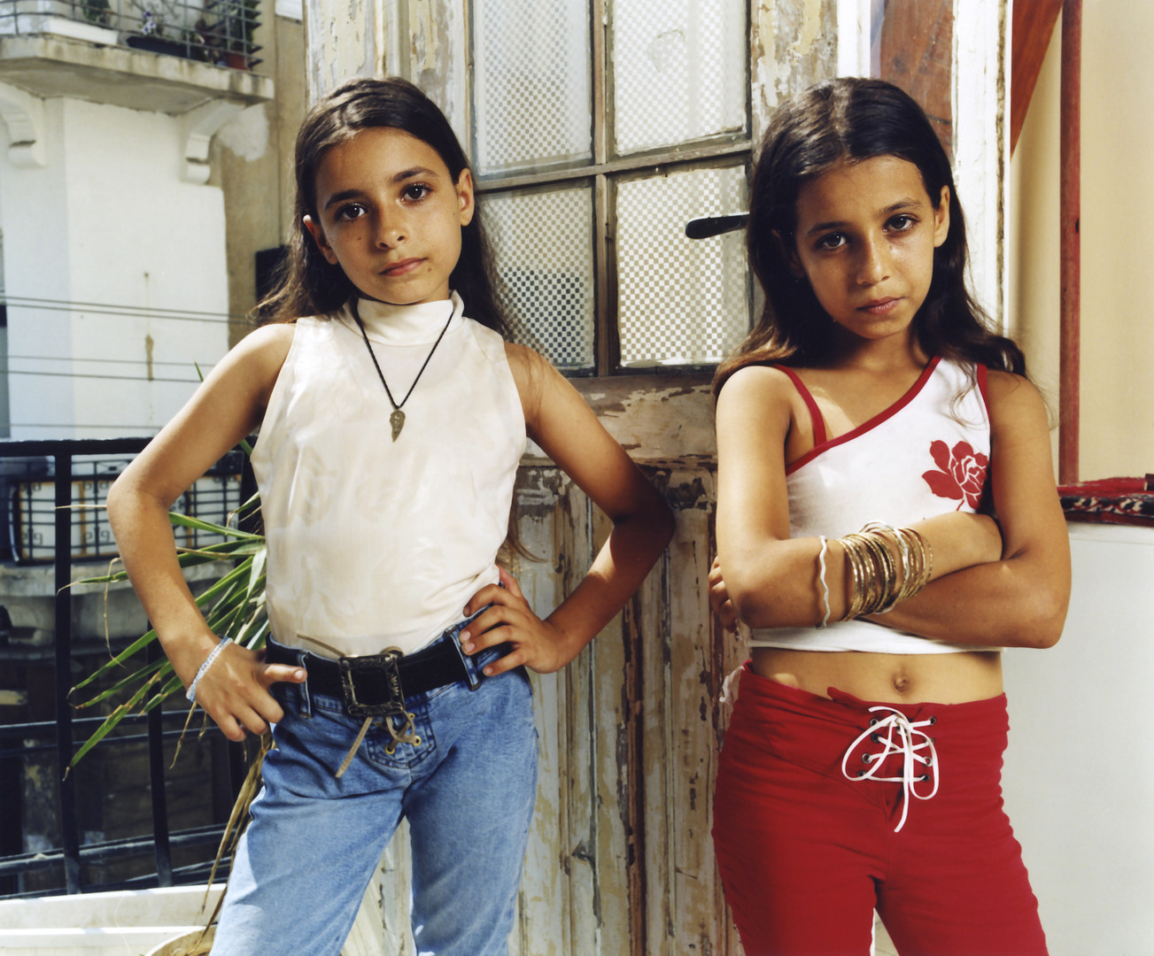 Haya and Hannan, Jaffa, July 2002
