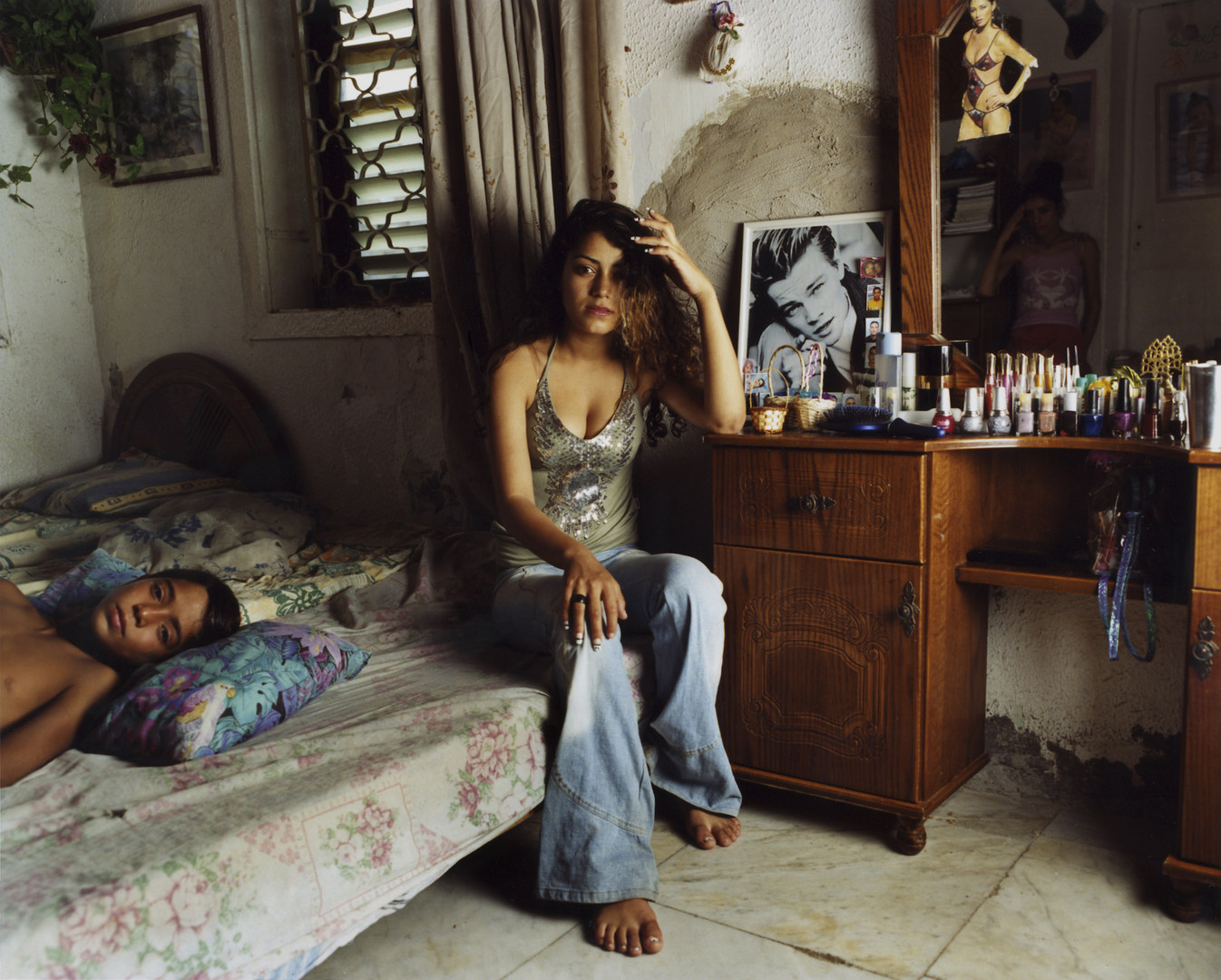 Madeline with her brother, 'Akko, September 2005