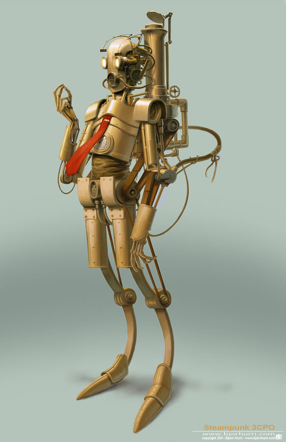 steampunk_star_wars-illustration-c3po-oldskull