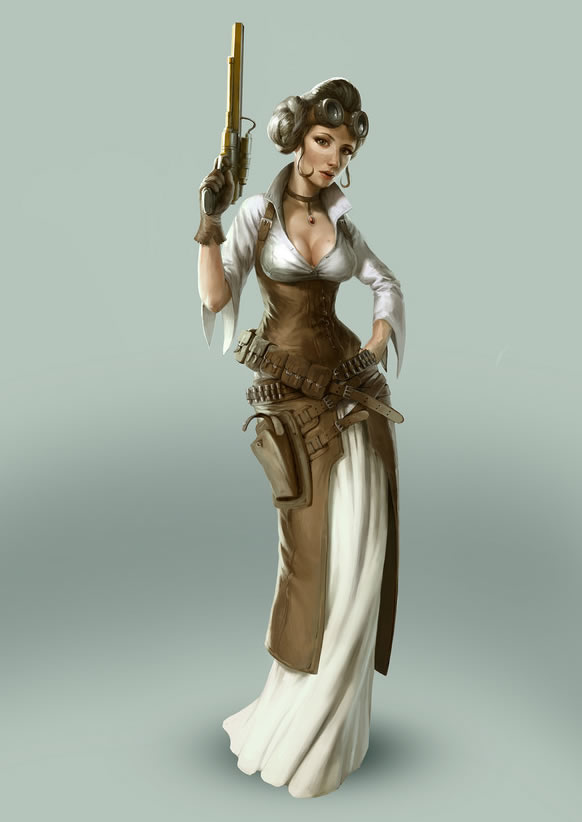 steampunk_star_wars-illustration-leia-oldskull