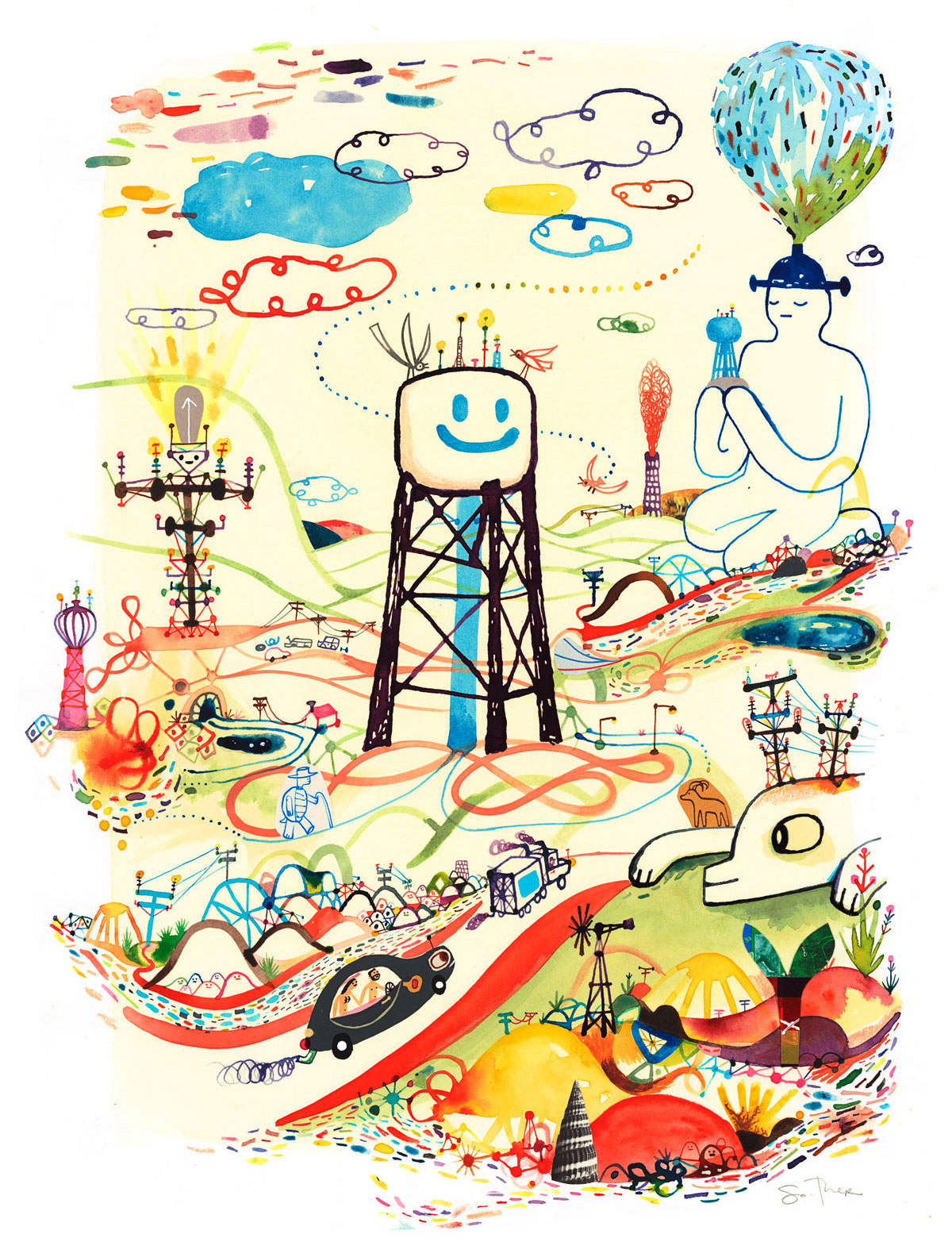 Souther Salazar illustration oldskull 2