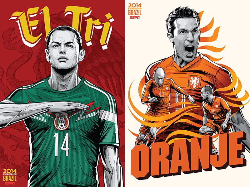 ESPN-ILUSTRACION-MUNDIAL-2014-MEXICO-NETHERLANDS