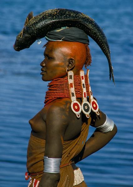 Turkana Woman with Beaded Collar, Kenya