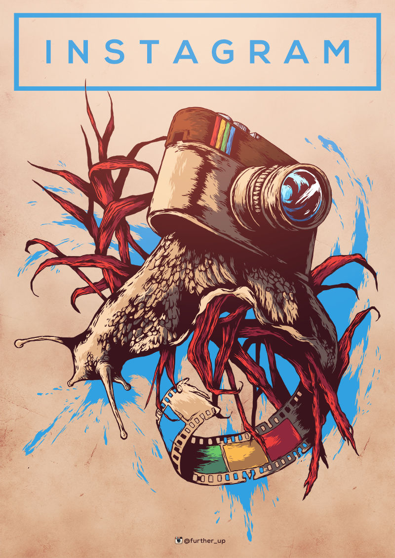 social networks illustration instagram