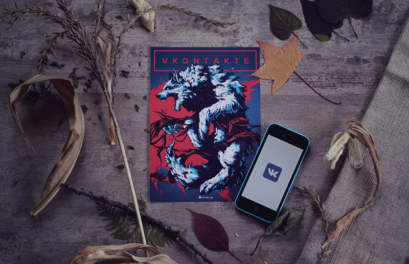 social networks illustration vkontakte 2
