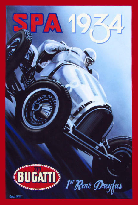 1934-spa carteles de coches vintage