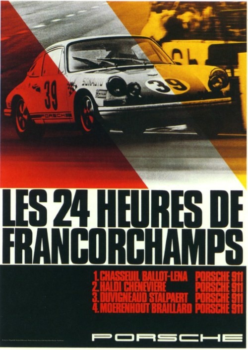 francochamps carteles de coches