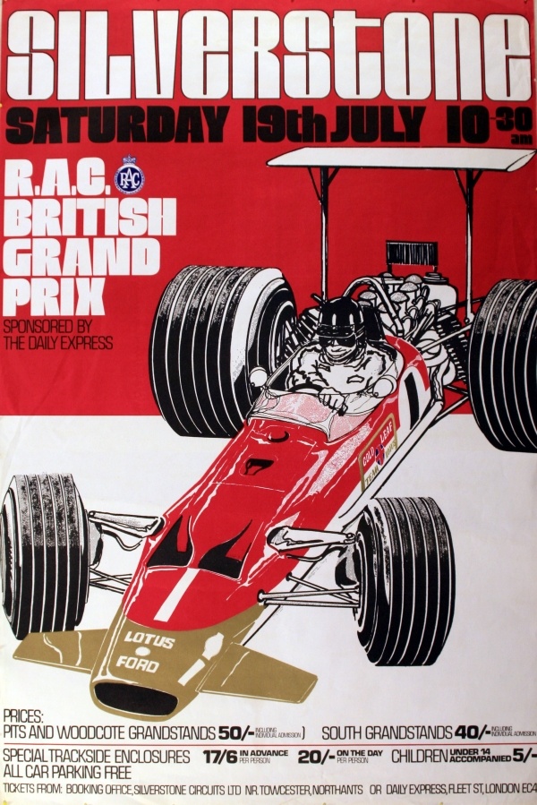 silverstone carteles de coches