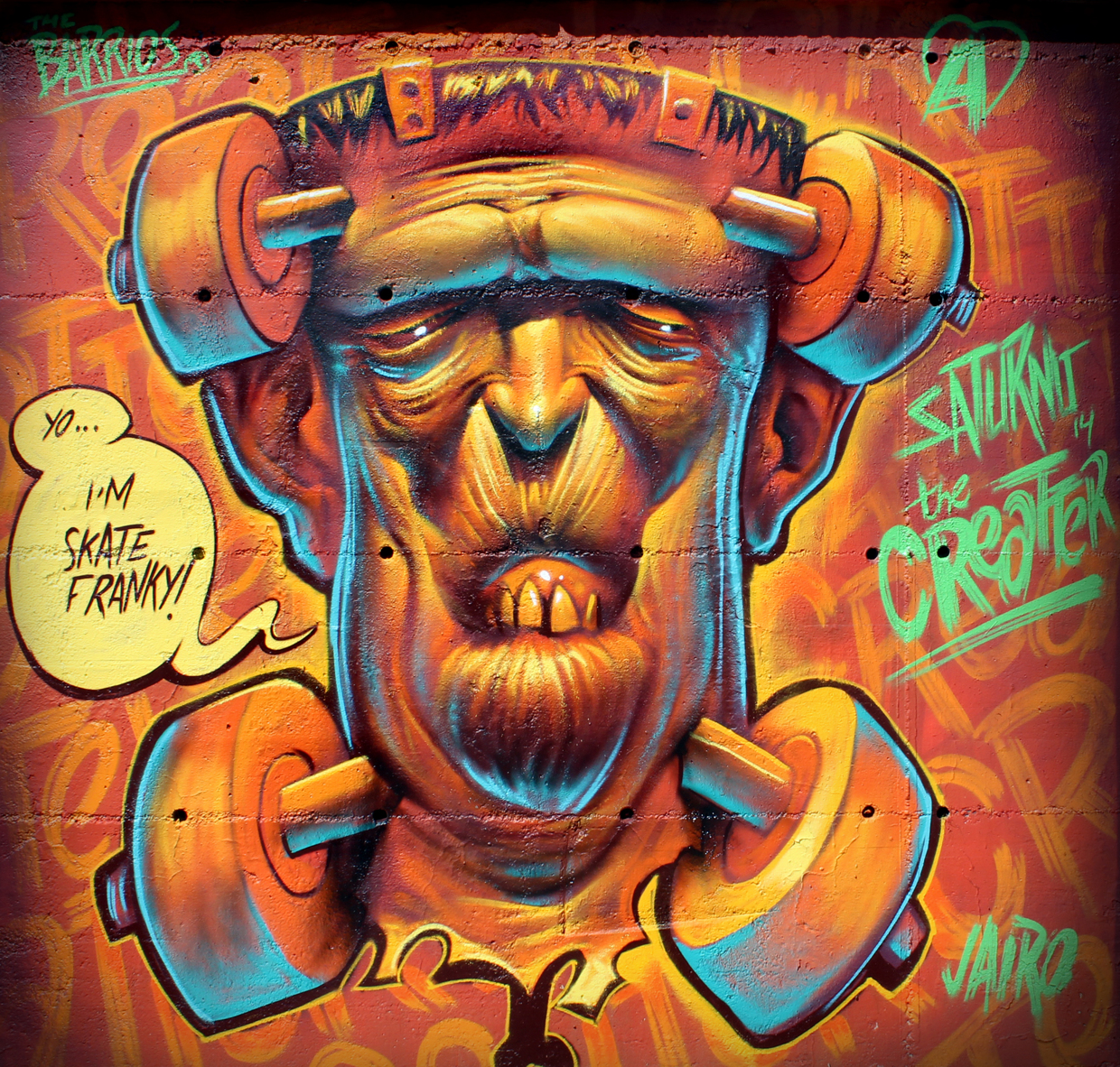 Saturno illustration graffiti 1
