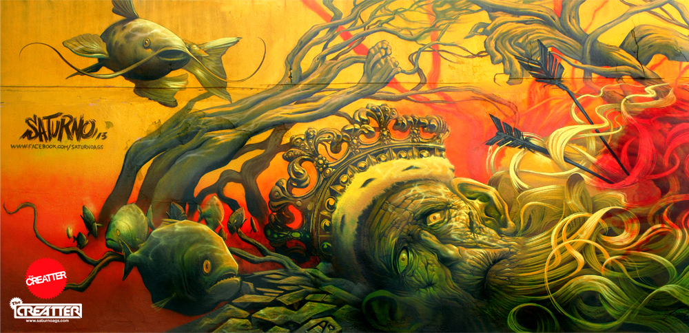 Saturno illustration graffiti 2
