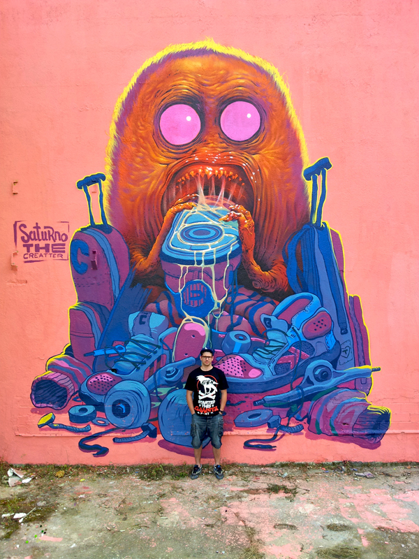 Saturno illustration graffiti 4