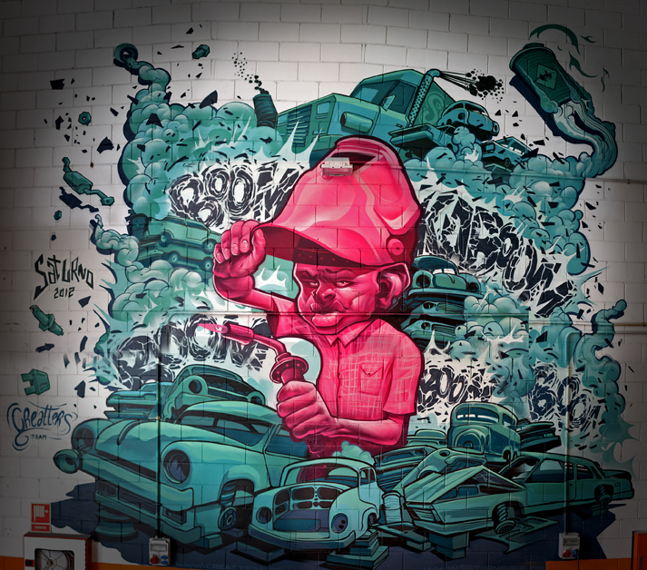 Saturno illustration graffiti 6-1