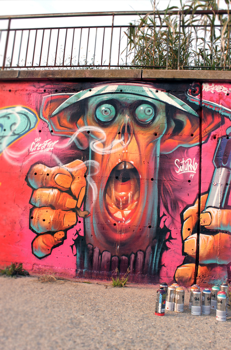 Saturno illustration graffiti 6