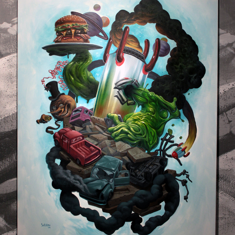 Saturno illustration graffiti 9