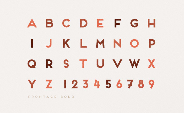 frontage free font 2