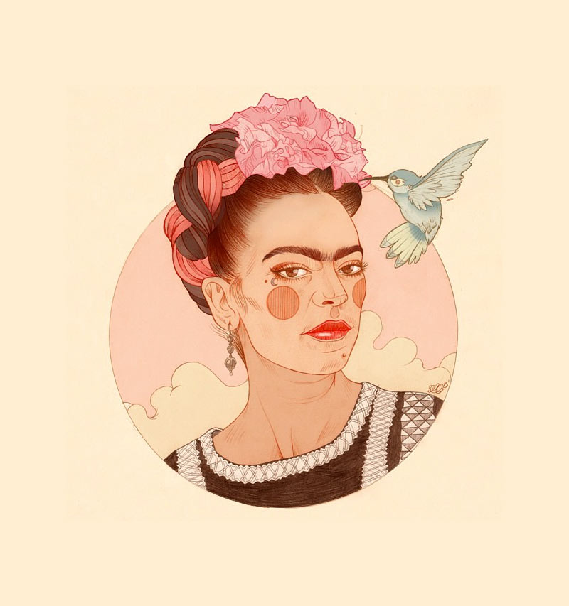 frida-kahlo-liz-clements-ilustracion