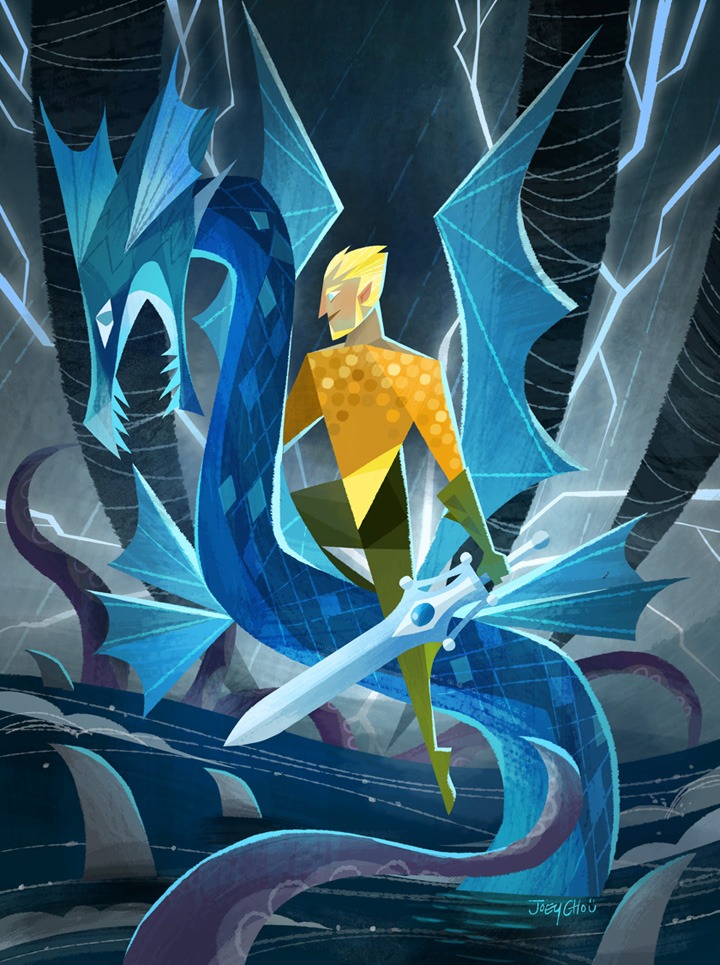 joey cho illustration acuaman