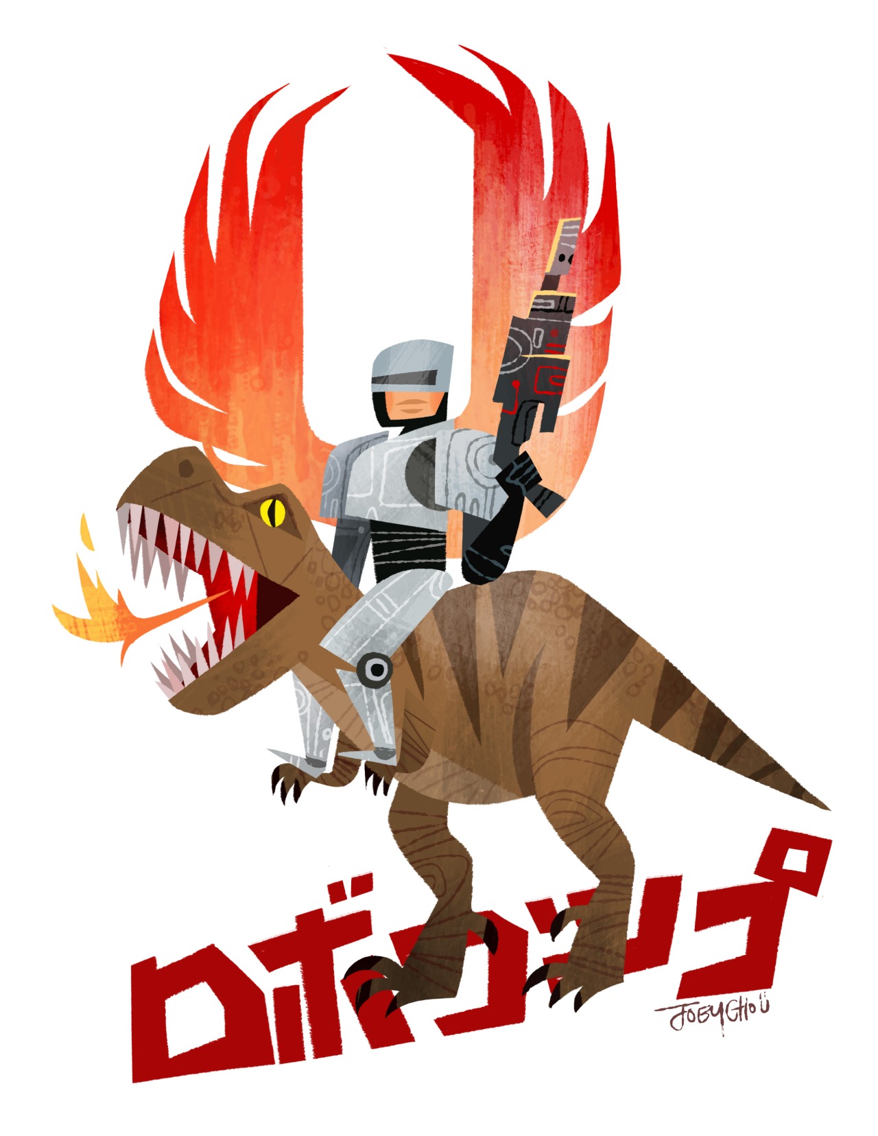 joey cho illustration robocop