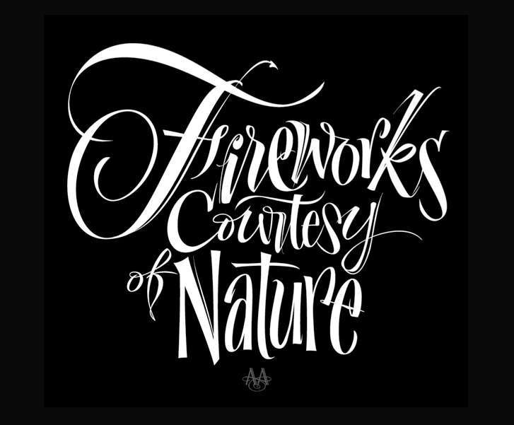 alan ariail lettering