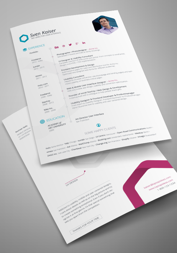 free curriculm vitae 3