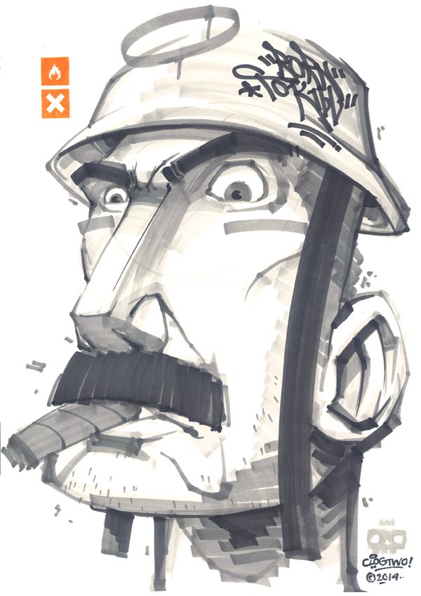 clogtwo illustration graffiti 3