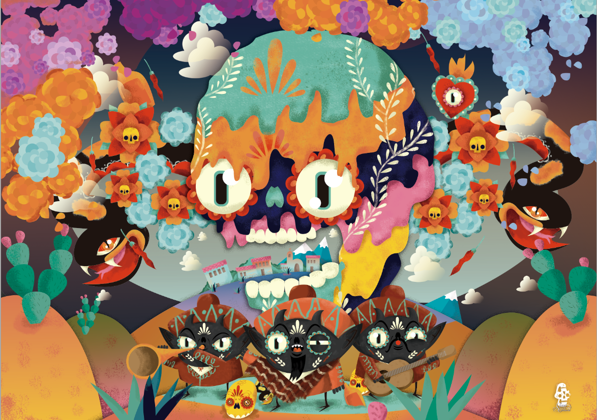 sr calavera ilustracion 4