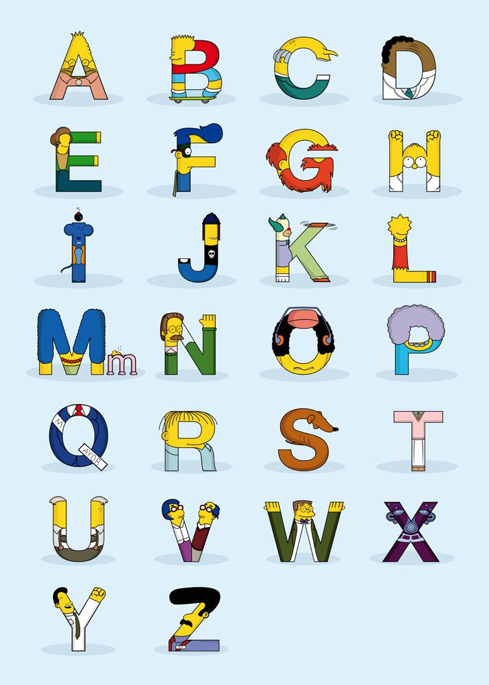 tipografia los simpsons