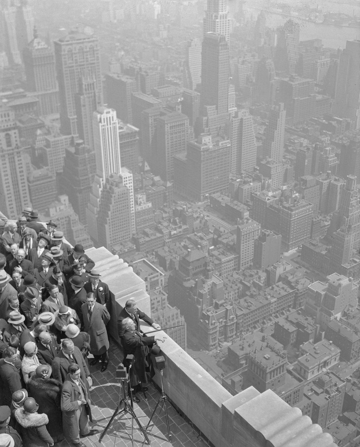 Empire State Building Dedication Ceremonies on Rooftop