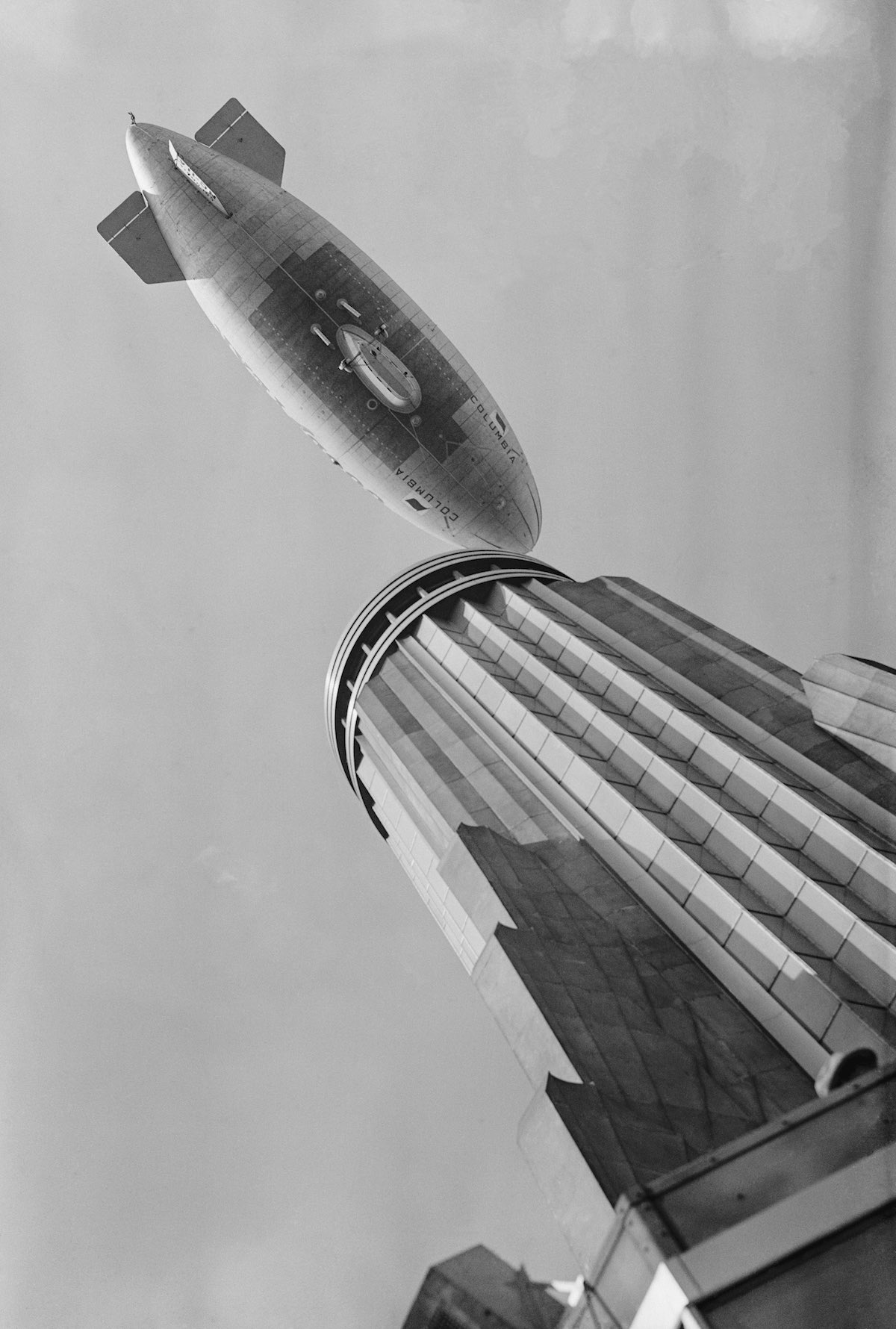 View of Blimp in Sky
