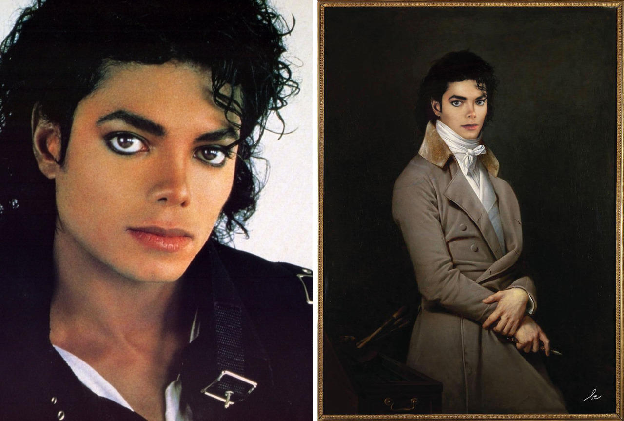 celebrities in classics paintings 3