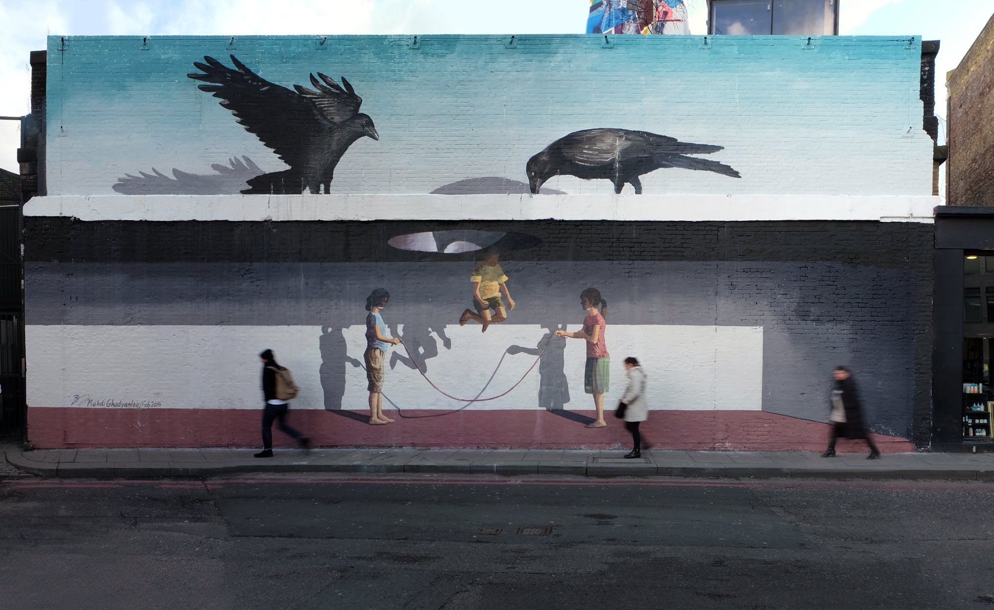 mehdi ghadyanloo street art optical illusion 0