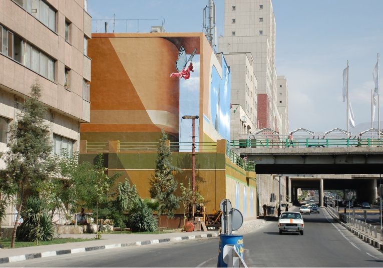 mehdi ghadyanloo street art optical illusion 14