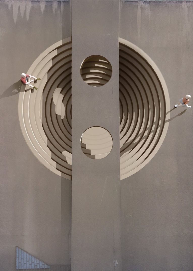 mehdi ghadyanloo street art optical illusion 2