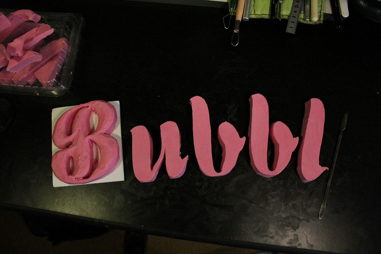 food lettering 7