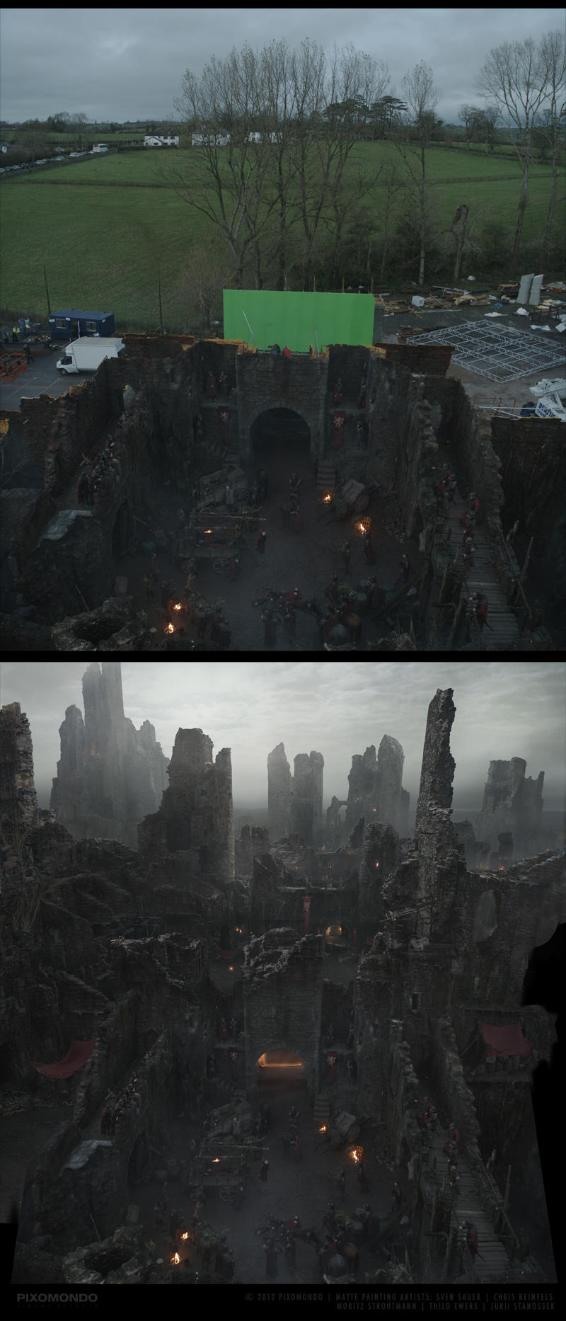 matte painting juego de tronos 6