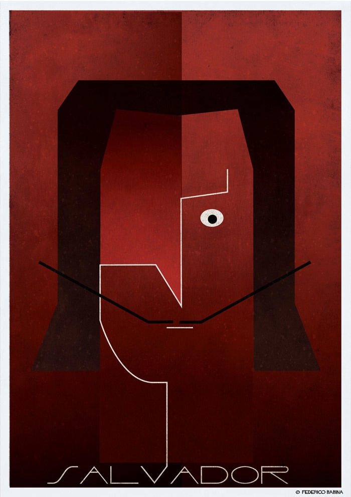 salvador dali cubist illustration