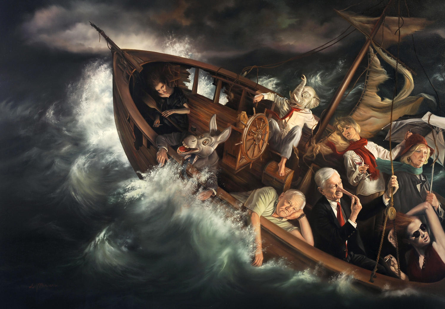 David Bowers painting oldskull 2