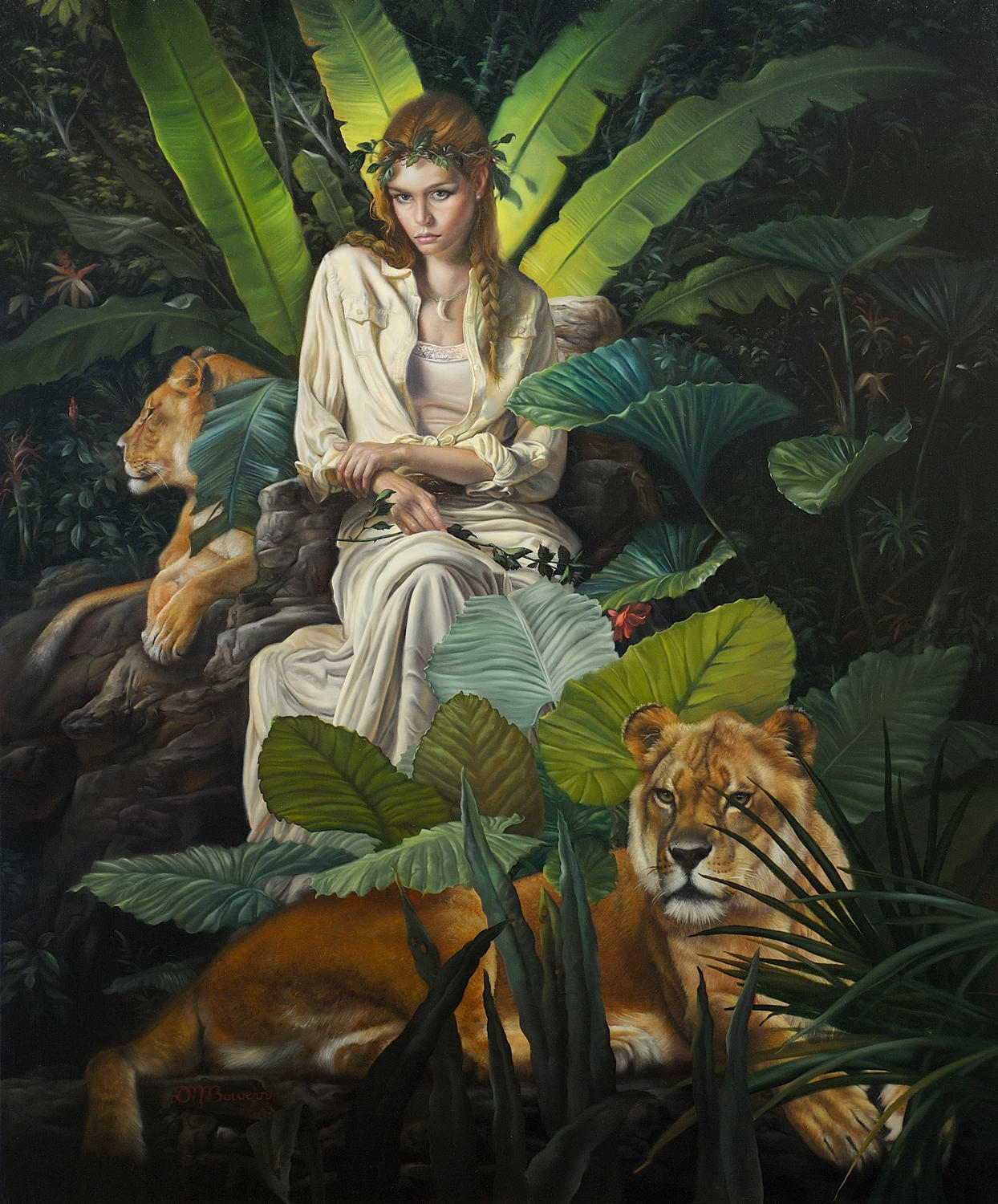 David Bowers painting oldskull 4