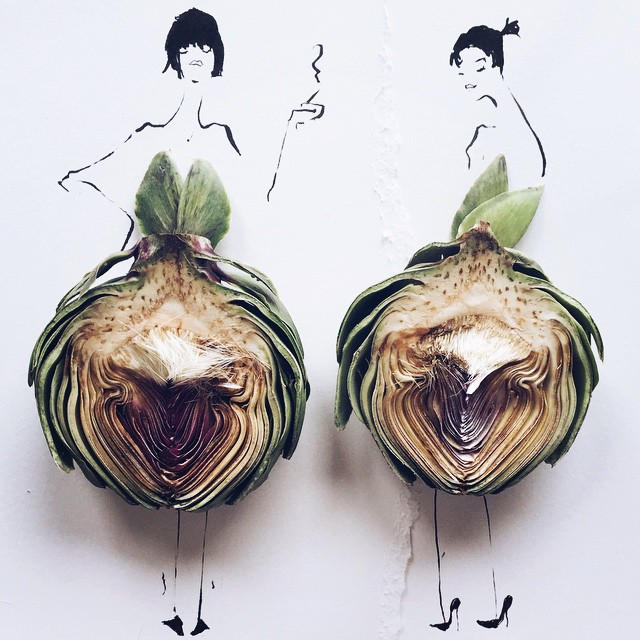 Gretchen Roehrs fashion food illustration 4