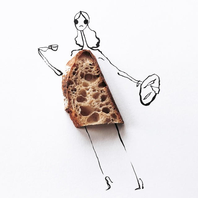 Gretchen Roehrs fashion food illustration 7