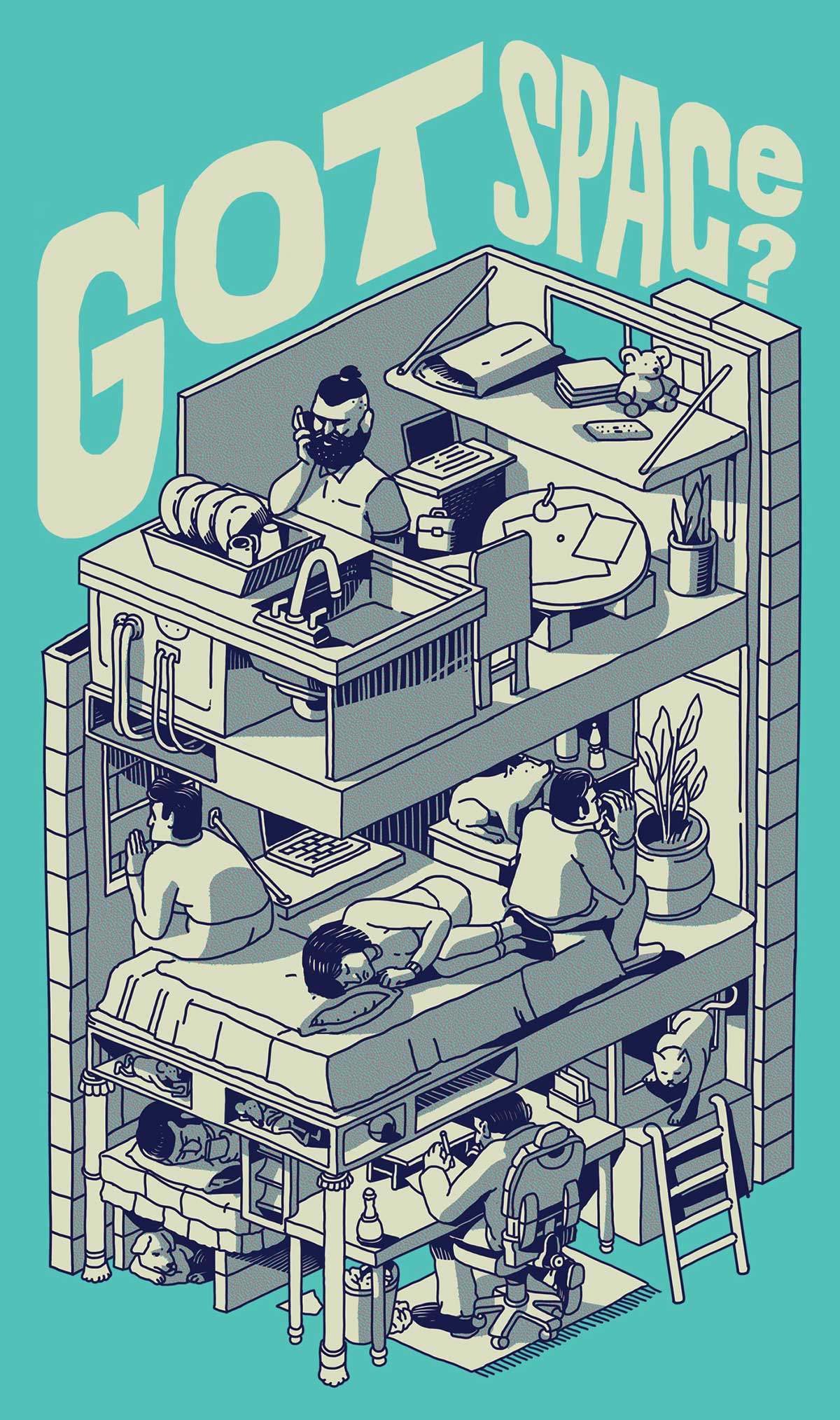 copete cohete ilustracion 2